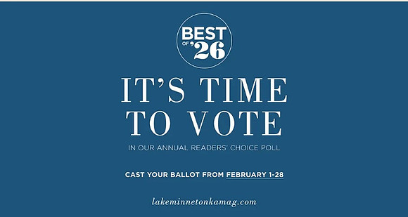 A blue text picture to tell everyone it's time to vote for Best of Lake Minnetonka